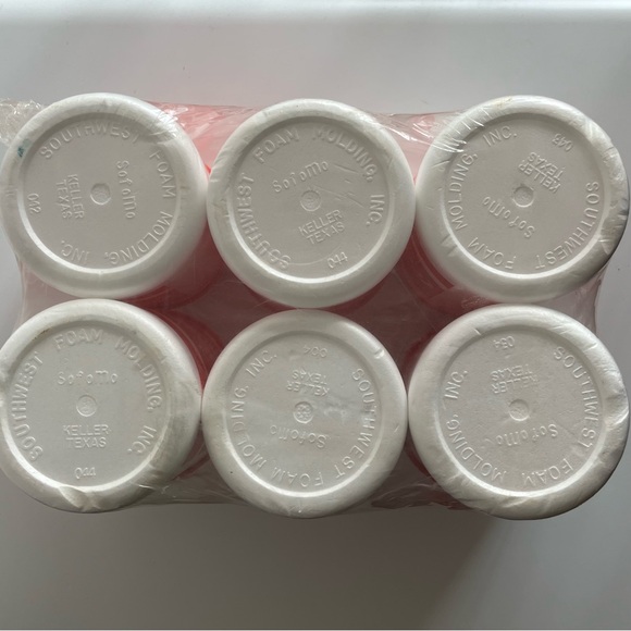 Vintage Coca-Cola Coke Foam Styrofoam Koozie Set of 6 Southwest Foam Molding Inc - Picture 6 of 8